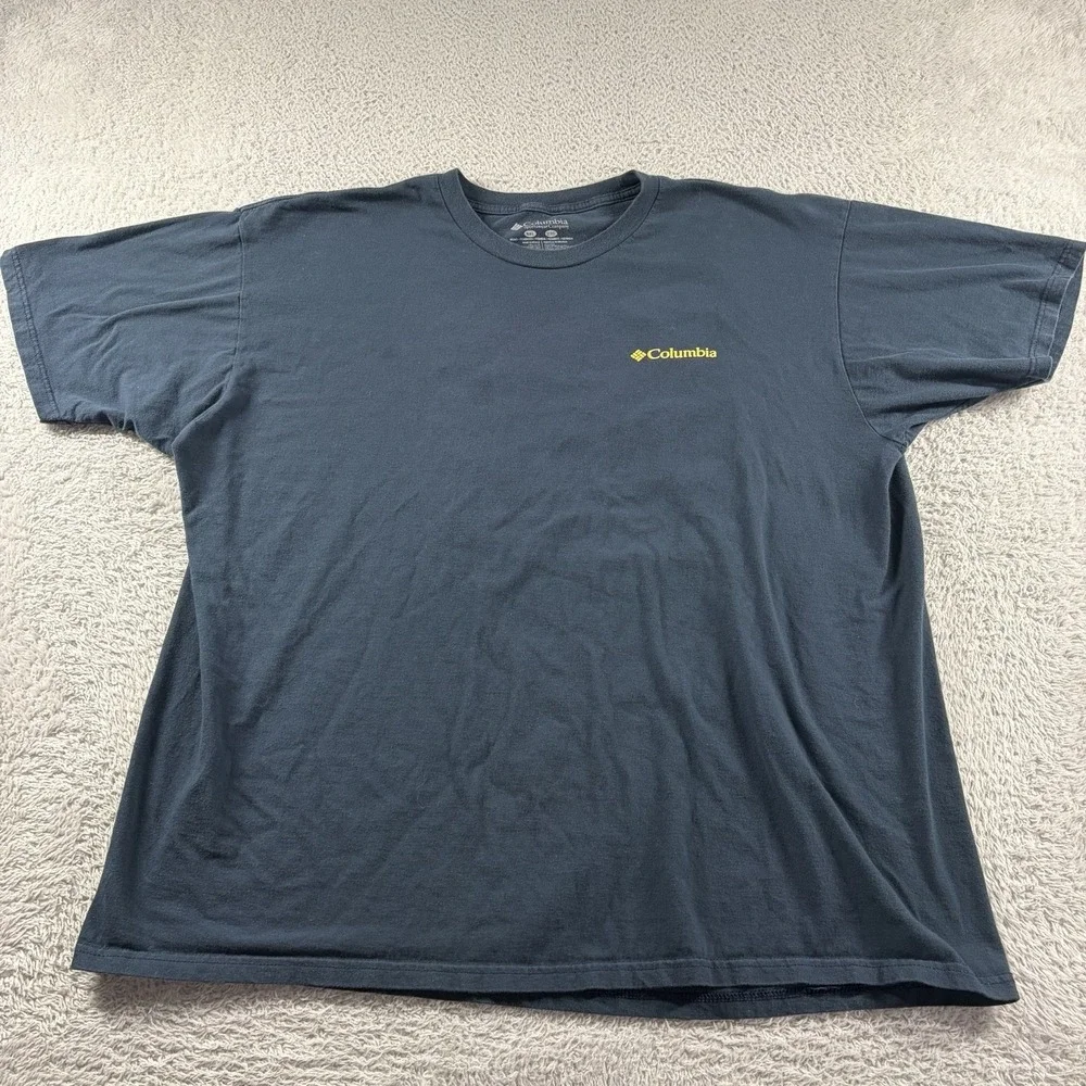 Columbia T Shirt Bundle Lot of 2 Mens 2x XXL Green Black Back Graphic Outdoors - Picture 4 of 13